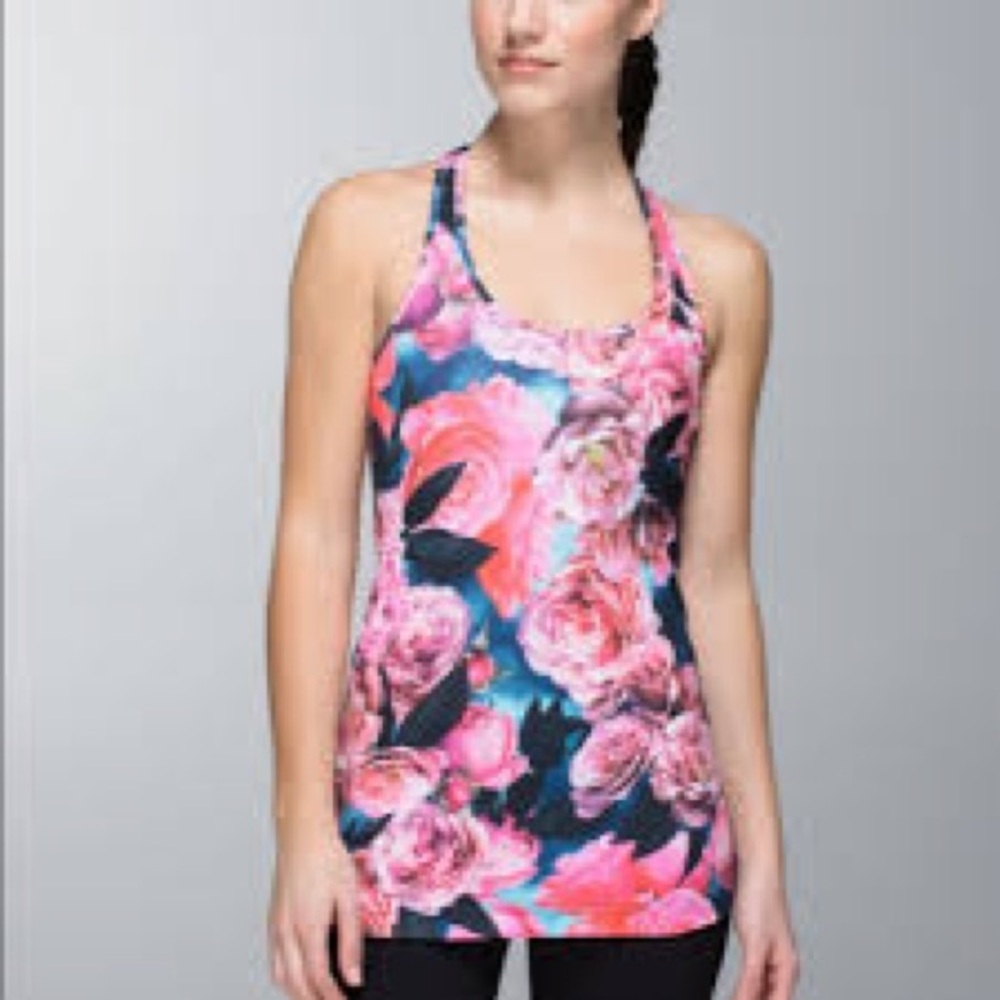 Lululemon cool race back garden tank top